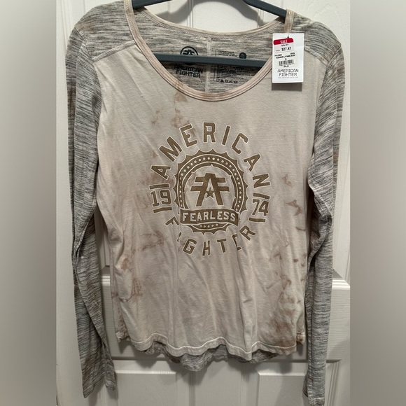 American Fighter Tops - NWT American Fighter Long Sleeve Teeshirt from Buckle. Size XL
